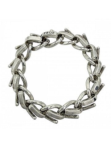 Tiffany & Co. Tiffany &amp; Co. Forge Large Link Bracelet for Women, Jewelry Accessory, Sterling Silver 925, Approx. 73.0g (view 1)