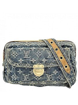 Louis Vuitton Louis Vuitton Women's Monogram Denim Waist Bag, Bum Body Shoulder Crossbody LOUIS VUITTON M95347, Blue, Gold Hardware (view 1)