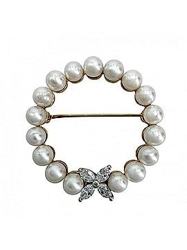 Tiffany & Co. Tiffany &amp; Co. Victoria Brooch for Women, 18K Gold, PT950 Diamond, White Gold Hardware, Approx. 6.4g (view 1)