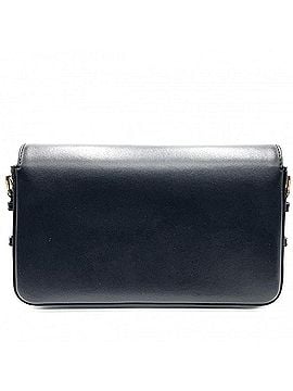 Burberry Burberry women's shoulder bag with logo flap, crossbody bag, purse, leather, black, gold hardware. (view 2)