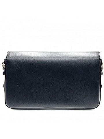Burberry Burberry women's shoulder bag with logo flap, crossbody bag, purse, leather, black, gold hardware. (view 2)