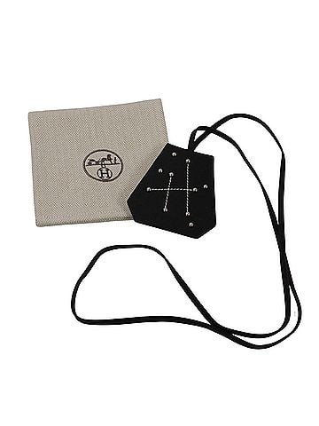 Hermès HERMES Hermes Keyring Charm Clochette Necklace Leather Black Men's (view 1)