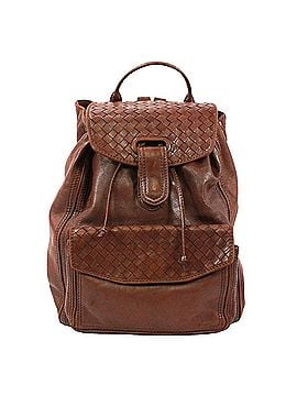 Bottega Veneta BOTTEGA VENETA Intrecciato Backpack, Leather, Brown, Men's &amp; Women's (view 1)