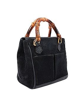 Gucci GUCCI Shoulder Bag 007.1793.0238 Mini Bamboo Leather Suede Navy Women's (view 2)