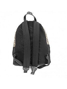 Fendi Fendi Men's Zucca Backpack FENDI 7VZ042 Nylon Leather Brown Black Silver Hardware (view 2)