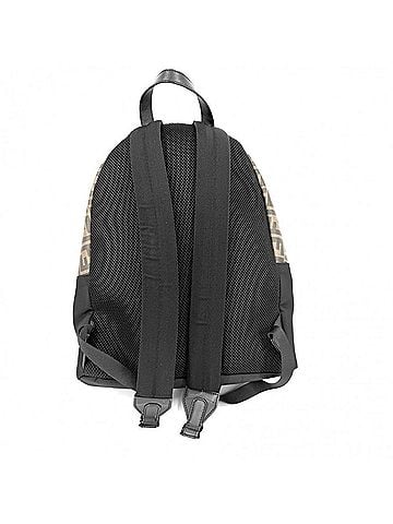 Fendi Fendi Men's Zucca Backpack FENDI 7VZ042 Nylon Leather Brown Black Silver Hardware (view 2)