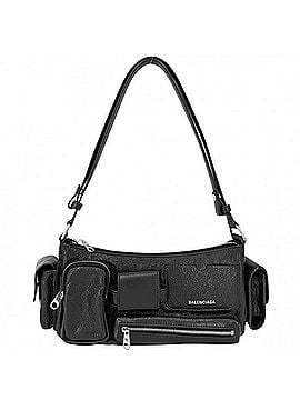 Balenciaga Balenciaga Women's Super Busy Handbag Shoulder Bag Crossbody BALENCIAGA 802227 Leather Black Silver Hardware (view 1)