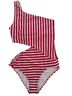 Araks Stripes Red White One Piece Swimsuit Size L - photo 1
