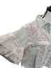 Pol 100% Rayon Floral Multi Color Green Button-Down Shirt Size S - photo 5