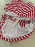 Araks Stripes Red White One Piece Swimsuit Size L - photo 7