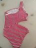 Araks Stripes Red White One Piece Swimsuit Size L - photo 5