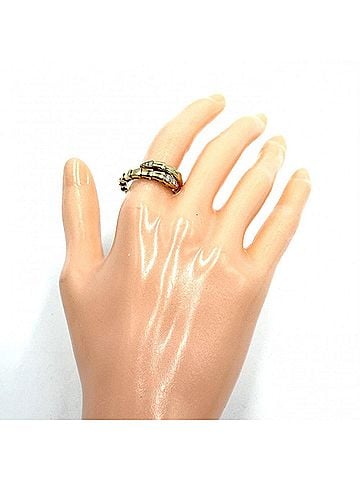 Bvlgari Bvlgari Bulgari Serpenti Viper Ring for Women, Au750 18K Yellow Gold, 0.14ct Diamond, Approx. 7.5g (view 2)