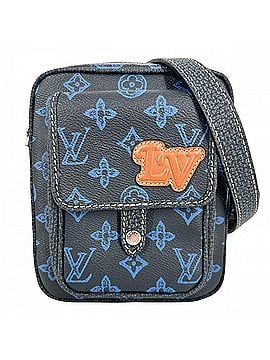 Louis Vuitton Louis Vuitton Men's Monogram Record Christopher Wearable Shoulder Bag, M81854, Navy Blue with Gold Hardware. A versatile shoulder bag/crossbody bag. (view 1)