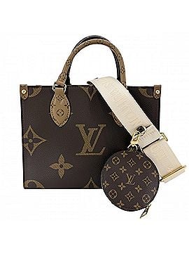 Louis Vuitton Louis Vuitton Women's Monogram Reverse OnTheGo PM Handbag/Shoulder Bag (M46373) Brown with Gold Hardware (view 1)
