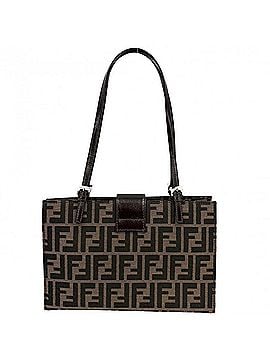 Fendi Fendi tote bag for women, Zucca pattern, handbag, shoulder bag, FENDI canvas and leather, brown, silver hardware. (view 2)