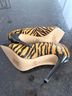 Michael Kors Animal Print Black Orange Yellow Heels Size 9 - photo 4