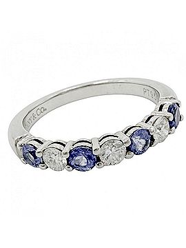 Tiffany & Co. Tiffany &amp; Co. Women's Ring, Platinum 950, Tanzanite, Blue, Approx. 4.1g (view 1)