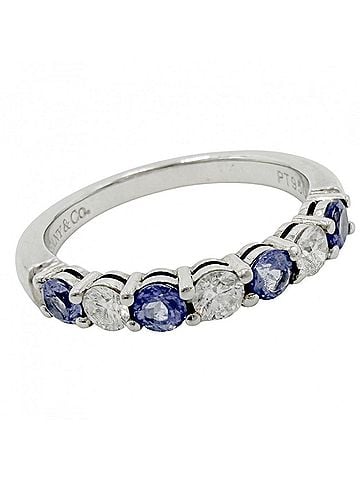Tiffany & Co. Tiffany &amp; Co. Women's Ring, Platinum 950, Tanzanite, Blue, Approx. 4.1g (view 1)