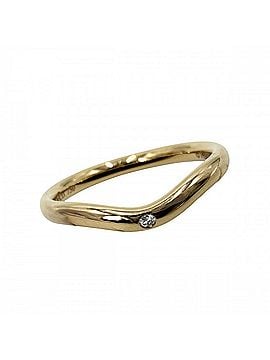 Tiffany & Co. Tiffany &amp; Co. Women's Elsa Peretti Band Ring, Jewelry Accessory, Au750 18K Pink Gold, 0.01ct Diamond, Approx. 2.3g (view 1)