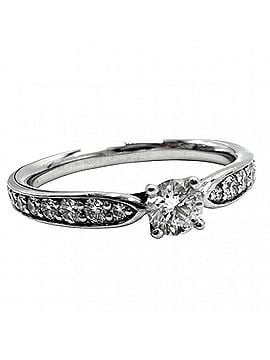 Tiffany & Co. Tiffany &amp; Co. Harmony Half Circle Ring for Women, Platinum 950, 0.20ct Diamond, Approx. 3.0g (view 1)