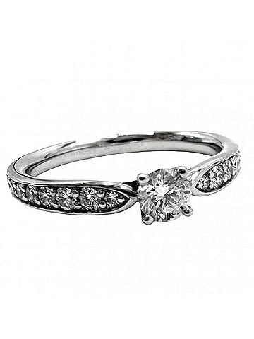 Tiffany & Co. Tiffany &amp; Co. Harmony Half Circle Ring for Women, Platinum 950, 0.20ct Diamond, Approx. 3.0g (view 1)