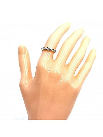 Tiffany & Co. Tiffany &amp; Co. Harmony Half Circle Ring for Women, Platinum 950, 0.20ct Diamond, Approx. 3.0g (view 2)