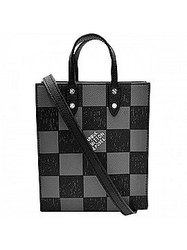 Louis Vuitton Louis Vuitton Men's Damier Checkerboard Sac Plat XS Handbag Shoulder Bag Crossbody LOUIS VUITTON N60479 Black Silver Hardware (view 1)