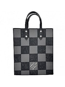 Louis Vuitton Louis Vuitton Men's Damier Checkerboard Sac Plat XS Handbag Shoulder Bag Crossbody LOUIS VUITTON N60479 Black Silver Hardware (view 2)
