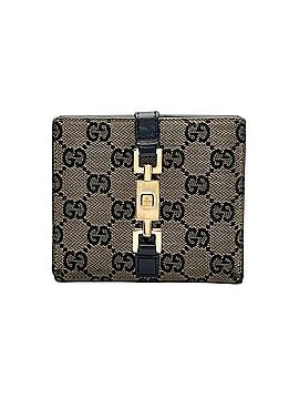 Gucci Gucci Jackie GG Canvas Bi-fold Wallet, Compact Beige/Black Leather, Women's W3 (view 2)