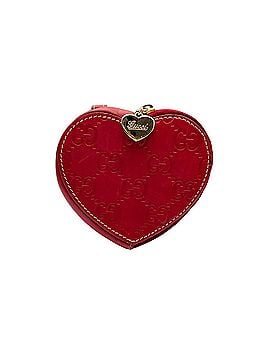 Gucci Gucci Lovely Heart Guccissima Leather Wallet/Coin Purse, Wine Red, Mini Wallet, Women's/Men's W2 (view 2)
