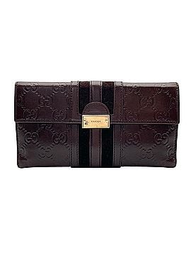 Gucci Gucci long wallet, Guccissima velour line, dark brown embossed leather, W3 (view 2)