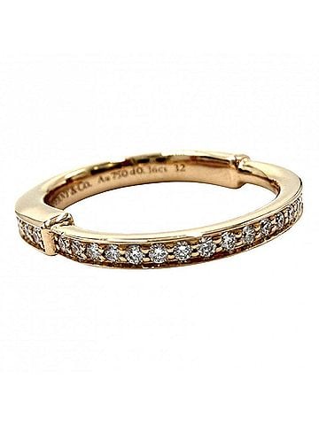 Tiffany & Co. Tiffany &amp; Co. Rock Ring for Men and Women, Au750 18K Pink Gold, 0.36ct Diamond, Approx. 3.8g (view 1)