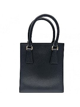 Prada Prada Women's Triangle Logo Mini Tote Bag, Handbag, Shoulder Crossbody PRADA 1BA358, Leather, Black, Gold Hardware (view 2)