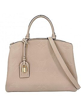 Louis Vuitton Louis Vuitton Women's Grand Palais MM Handbag Shoulder Bag Crossbody Beige LOUIS VUITTON M45833 Monogram Empreinte Tourterelle Cream Gold Hardware (view 1)