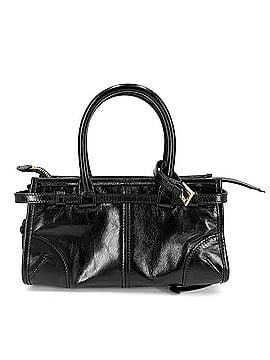 Prada Prada Women's Bonnie Mini Handbag Shoulder Bag Crossbody Triangle Logo Tote PRADA 1BA486 Leather Black Gold Hardware (view 2)