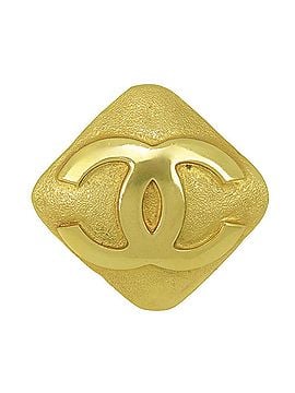 Chanel Chanel Brooch, Coco Mark, Metal, Gold, Size 29, Diamond Shape, Women's, CHANEL (view 2)