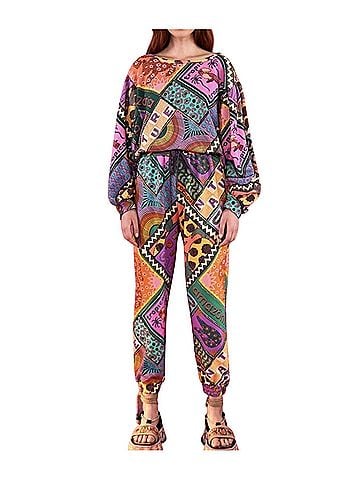 FARM Rio The Dotted Patch Scarf Sweatshirt (view 1)