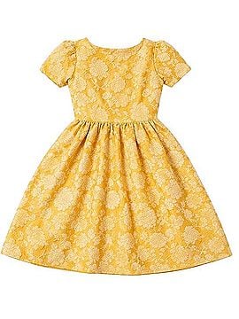 Rachel Parcell Yellow Floral Jacquard Dress Casual Dress (view 1)