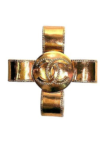 Chanel Chanel Coco Mark Cross Ribbon Brooch 97A Accessory Total Weight 34g GP (view 1)