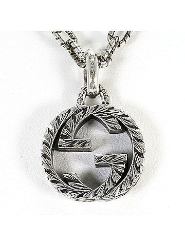 Gucci Gucci Interlocking G Silver Necklace, Total Weight 17.9g, 44cm, Jewelry (view 1)