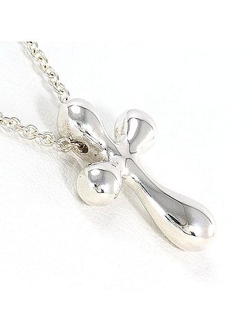 Tiffany & Co. Tiffany &amp; Co. Small Cross Silver Necklace, Total Weight 2.6g, 40cm, Jewelry (view 2)