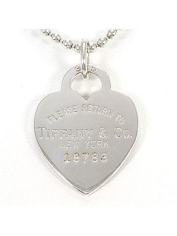 Tiffany & Co. Tiffany &amp; Co. Heart Tag Silver Necklace, Total Weight 24.8g, 87cm, Jewelry (view 1)