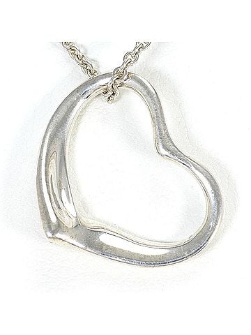 Tiffany & Co. Tiffany &amp; Co. Open Heart Silver Necklace, Total Weight 4.5g, 38cm, Jewelry (view 1)