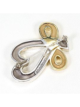 Tiffany & Co. Tiffany &amp; Co. Loving Heart 18K Yellow Gold Silver Brooch, Total Weight 15.7g, Jewelry (view 2)