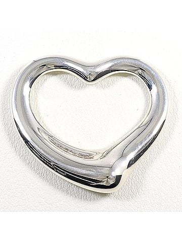 Tiffany & Co. Tiffany &amp; Co. Open Heart Silver Pendant Top, Total Weight 15.3g, Jewelry (view 1)
