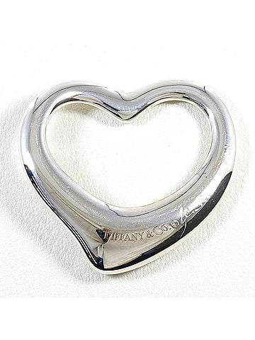 Tiffany & Co. Tiffany &amp; Co. Open Heart Silver Pendant Top, Total Weight 15.3g, Jewelry (view 2)