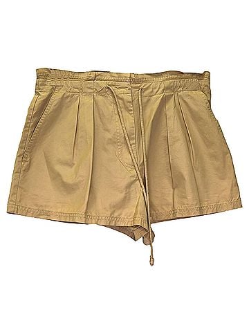 Ulla Johnson Ulla Johnson Camryn Pleated Shorts in Beige Cotton (view 1)