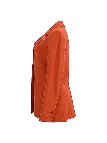 Theory Theory Single-Breasted Blazer in Orange Polyester (view 2)