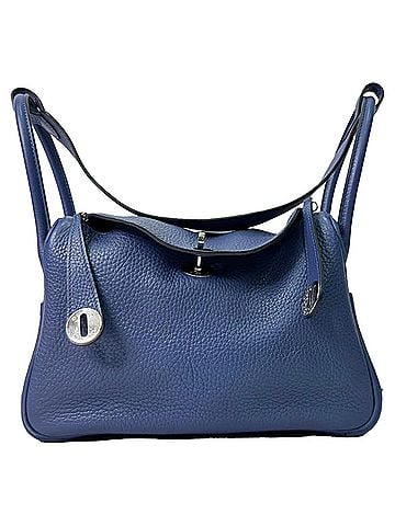 Hermès Hermès Lindy 26 Shoulder Bag in Navy Blue Leather (view 1)