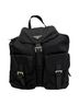 Prada 100% Canvas Black Prada Medium Re-Nylon Backpack in Black Polyamide One size - photo 1